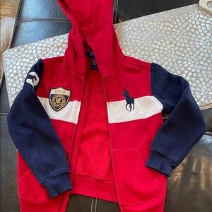 Polo by Ralph Lauren Kids Hoodie in Red and Navy